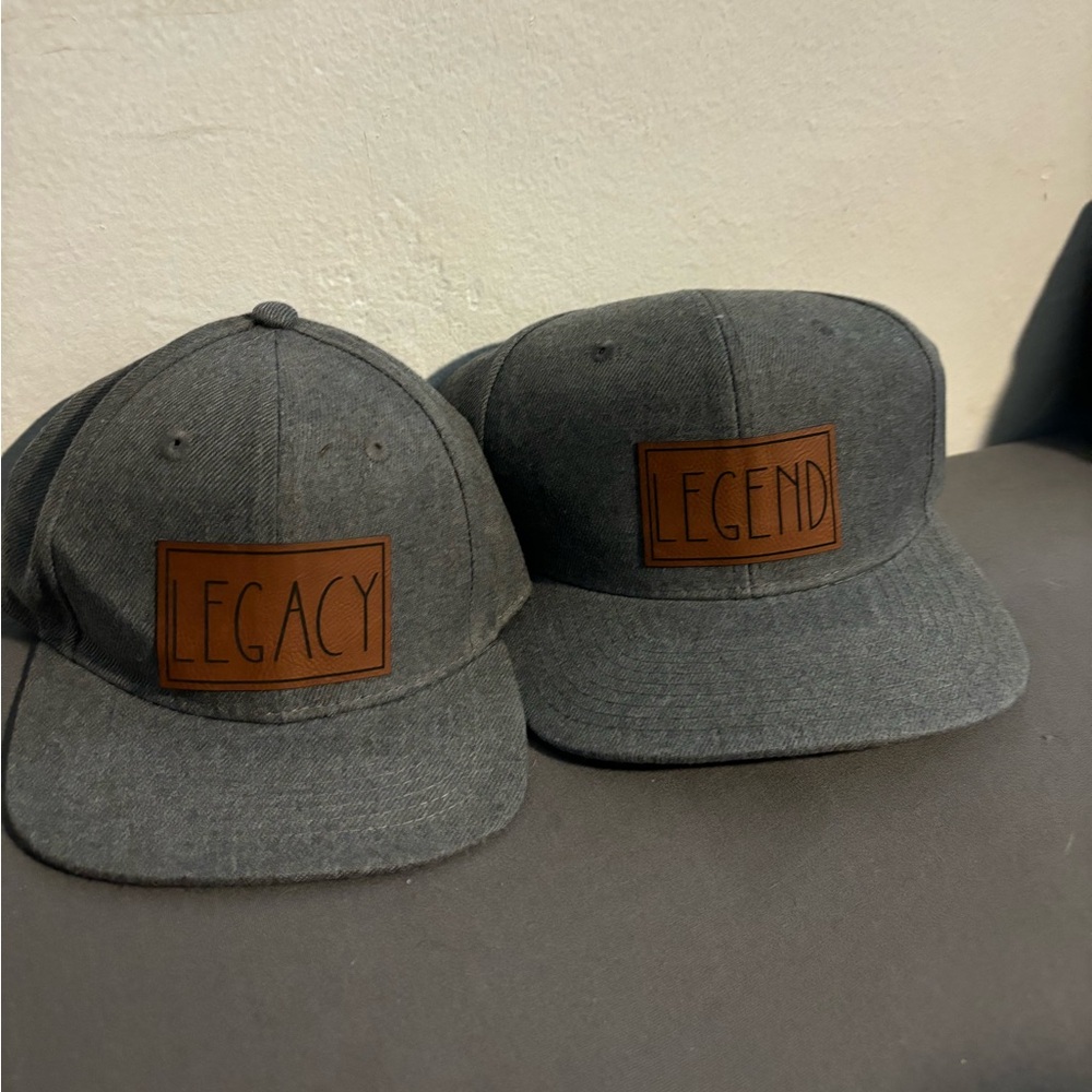 Father Son matching hats SET Custom Made
